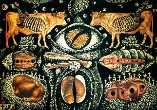 Ort der Ruhe, marker colorat pe carton, 71 x 100 cm, 2010