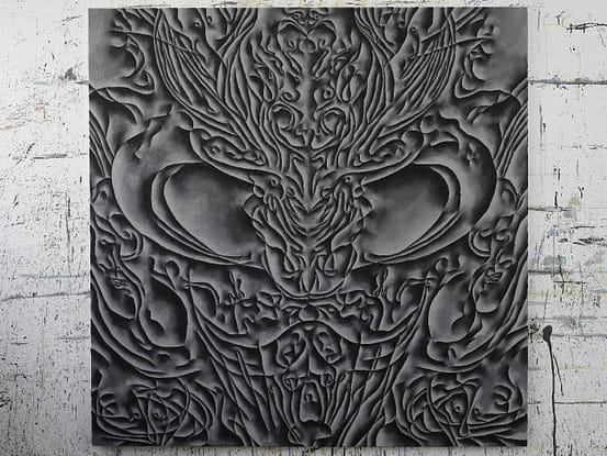 Mira, ulei pe panza, 07-2012, 140x140 cm