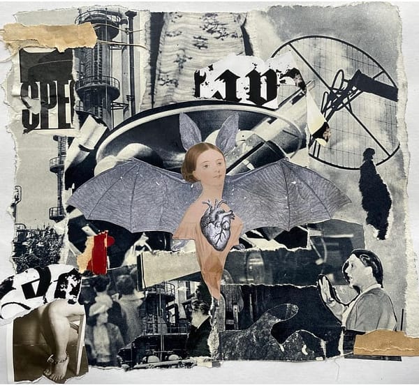 Benterez- From Romania with Heart, Original Collage